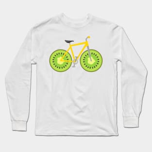 Kiwi Fruit Wheels Bike Long Sleeve T-Shirt